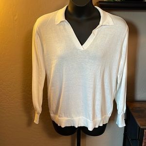 Very Nice Vince Camuto Sweater Top, Antique White
